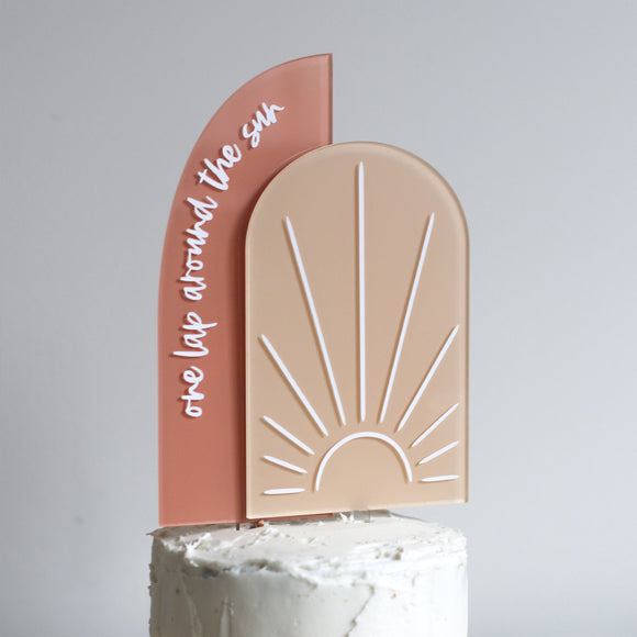 Double Arch Cake Topper Set